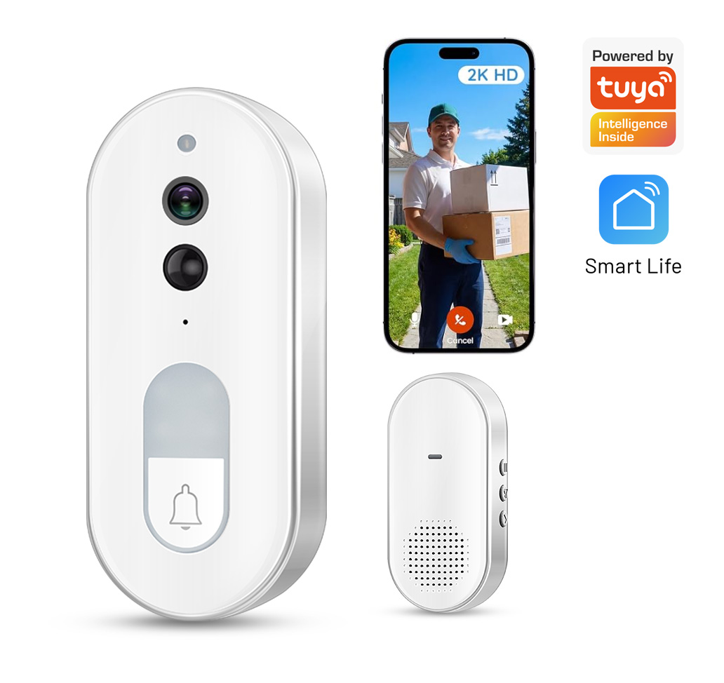 Home Security Lidar - Tuya Smart Video Doorbell Wireless 1080P