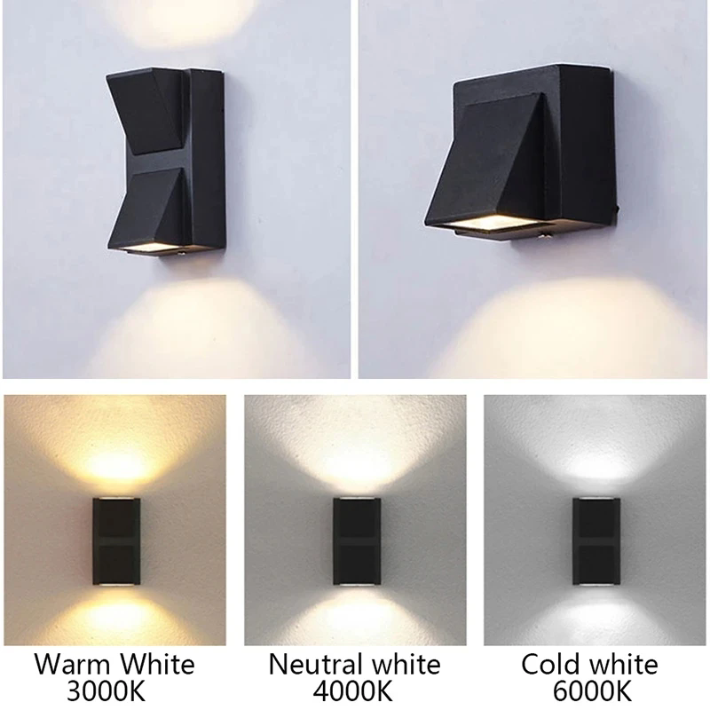 Home Security Yard Sign - LED Wall Lamp IP65 Outdoor Waterproof