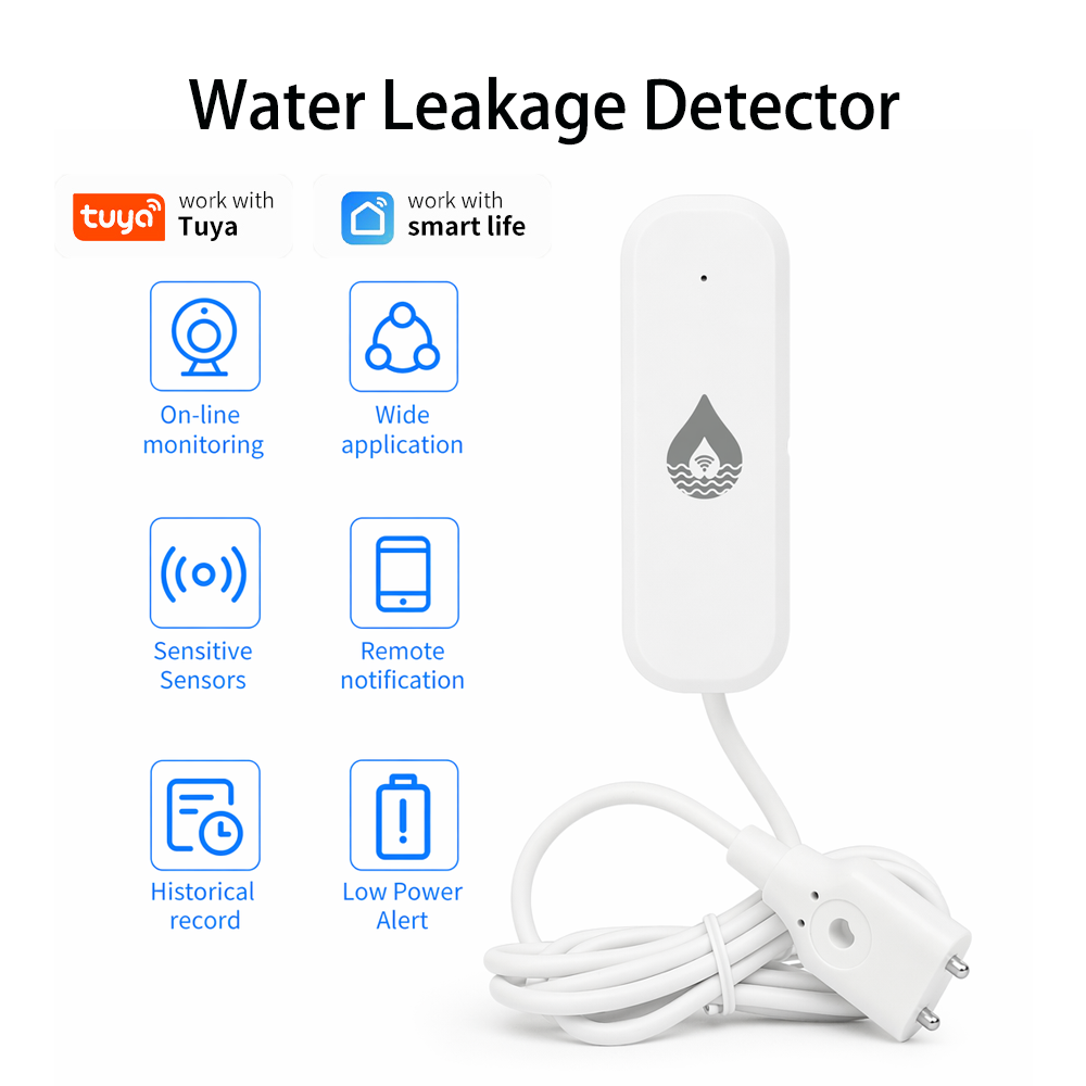 Home Security And Monitoring - YFK WiFi/Zigbee Water Leakage Alarm Sensor
