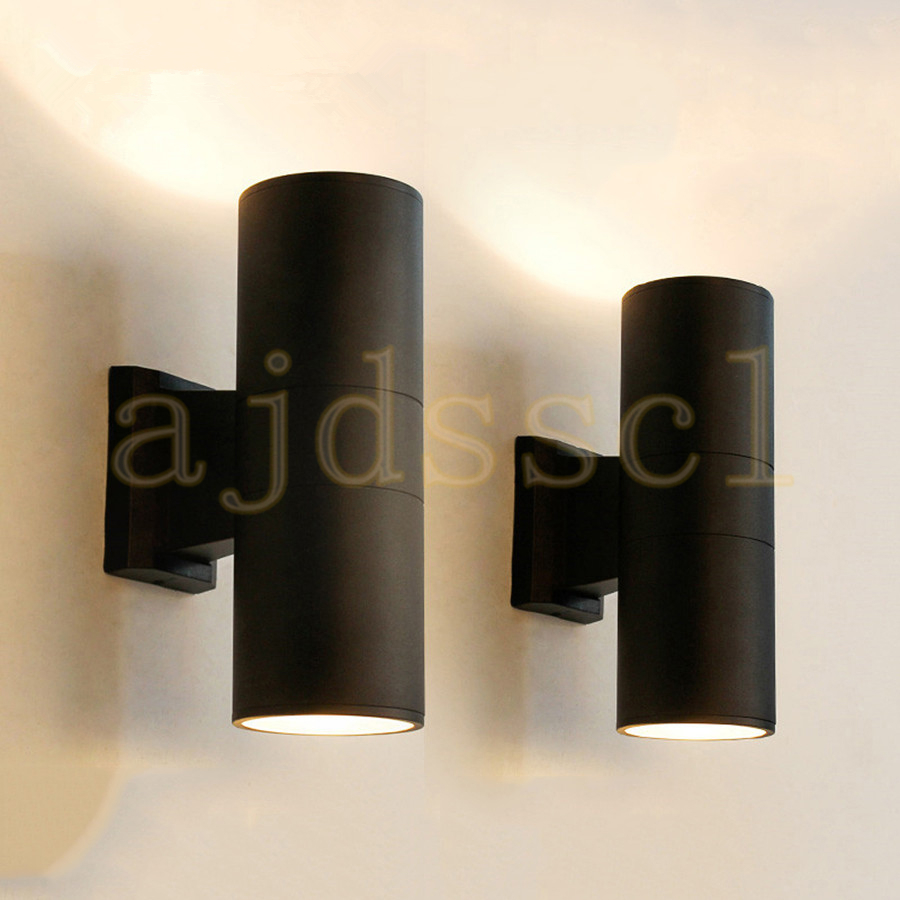 Home Security Yard Sign - LED Porch Wall Light Up Down