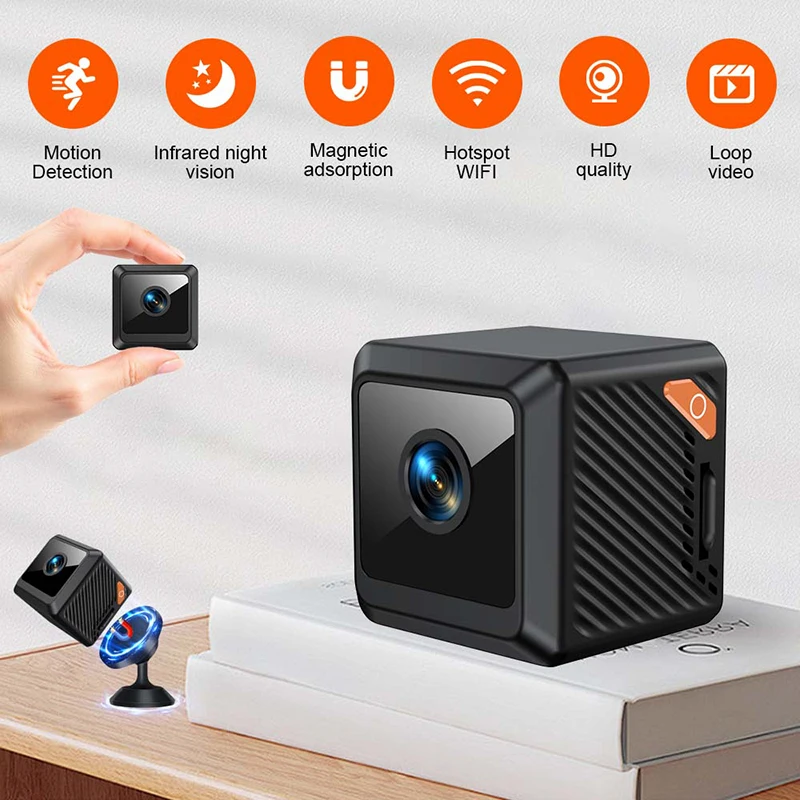 Home Security Premium - Mini Camera Strong Magnetic 4K Wireless