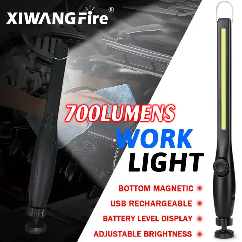 Home Security Jobs - USB Rechargeable 700LM LED Work Light，Handheld