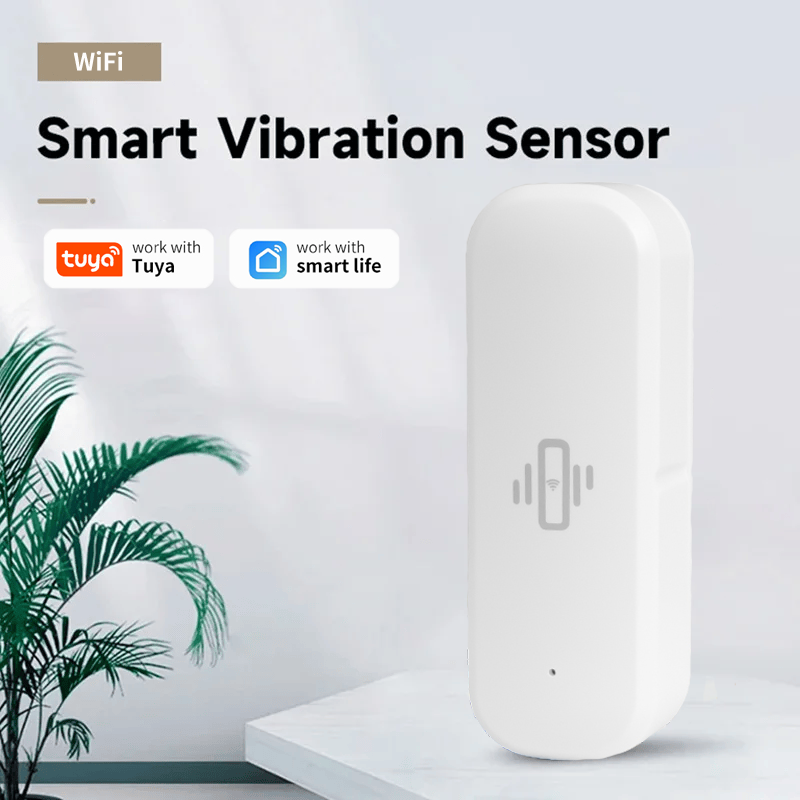 Home Security And Monitoring - Tuya Smart Devices WiFi Vibration Sensor