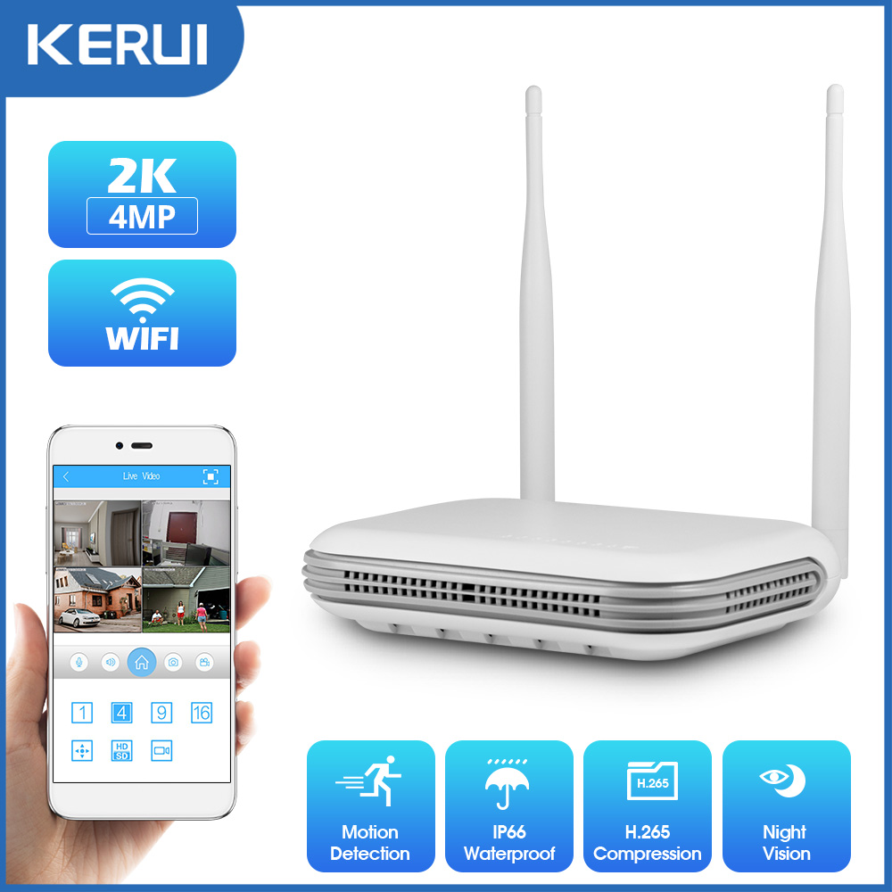 Home Security And Monitoring - KERUI 2K 4MP Outdoor Full HD