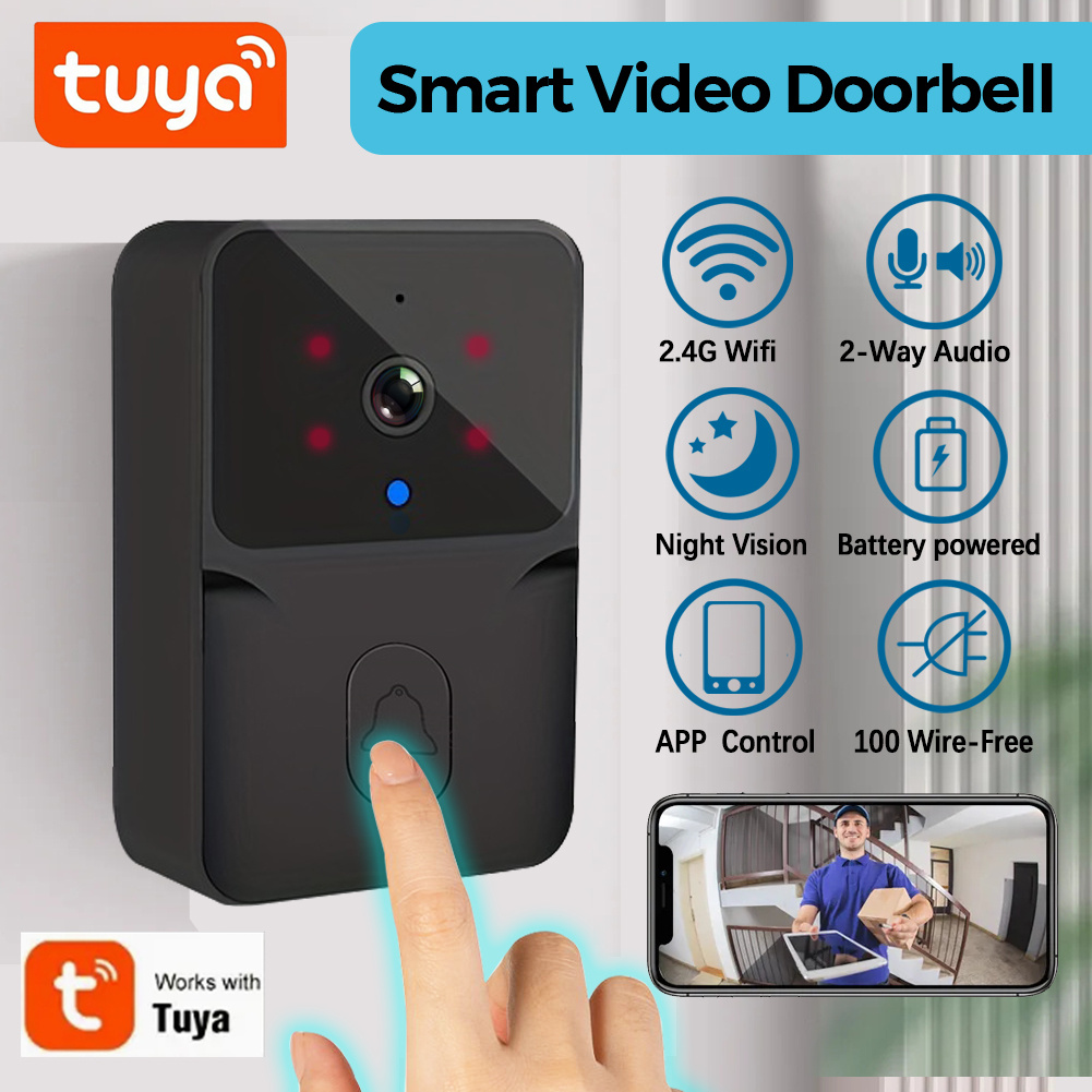 Home Security Lidar - Tuya Wireless Smart Video Doorbell, 2.4G