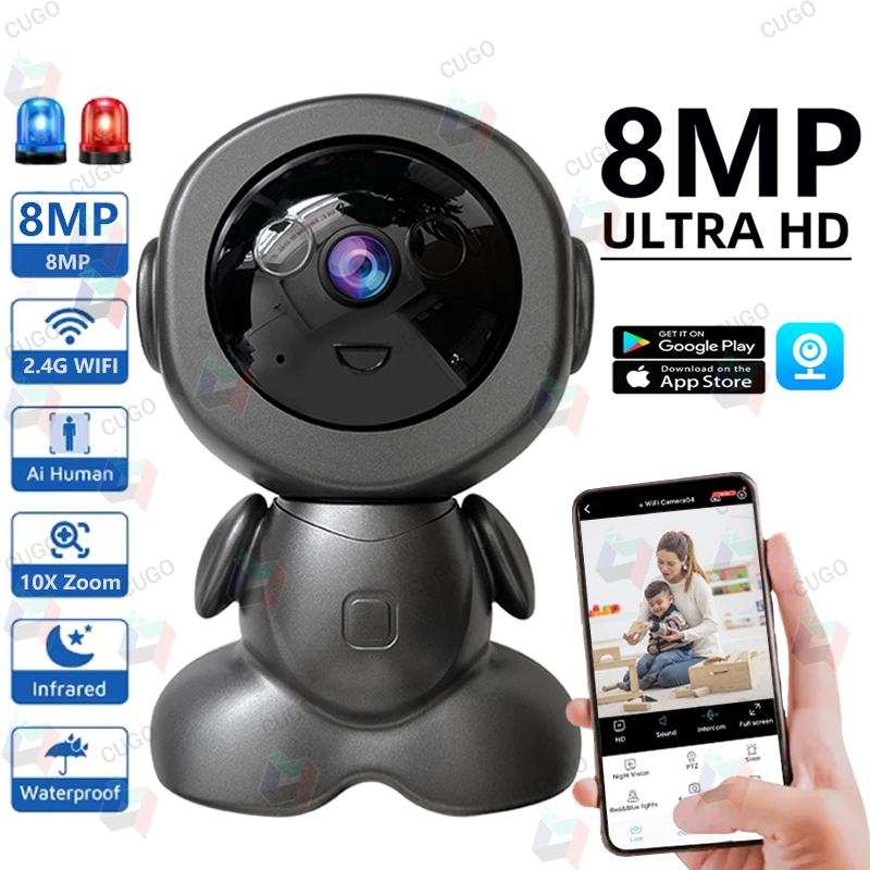 8MP Wifi Surveillance Robot Ca - огляд і ціна Home Security Robots