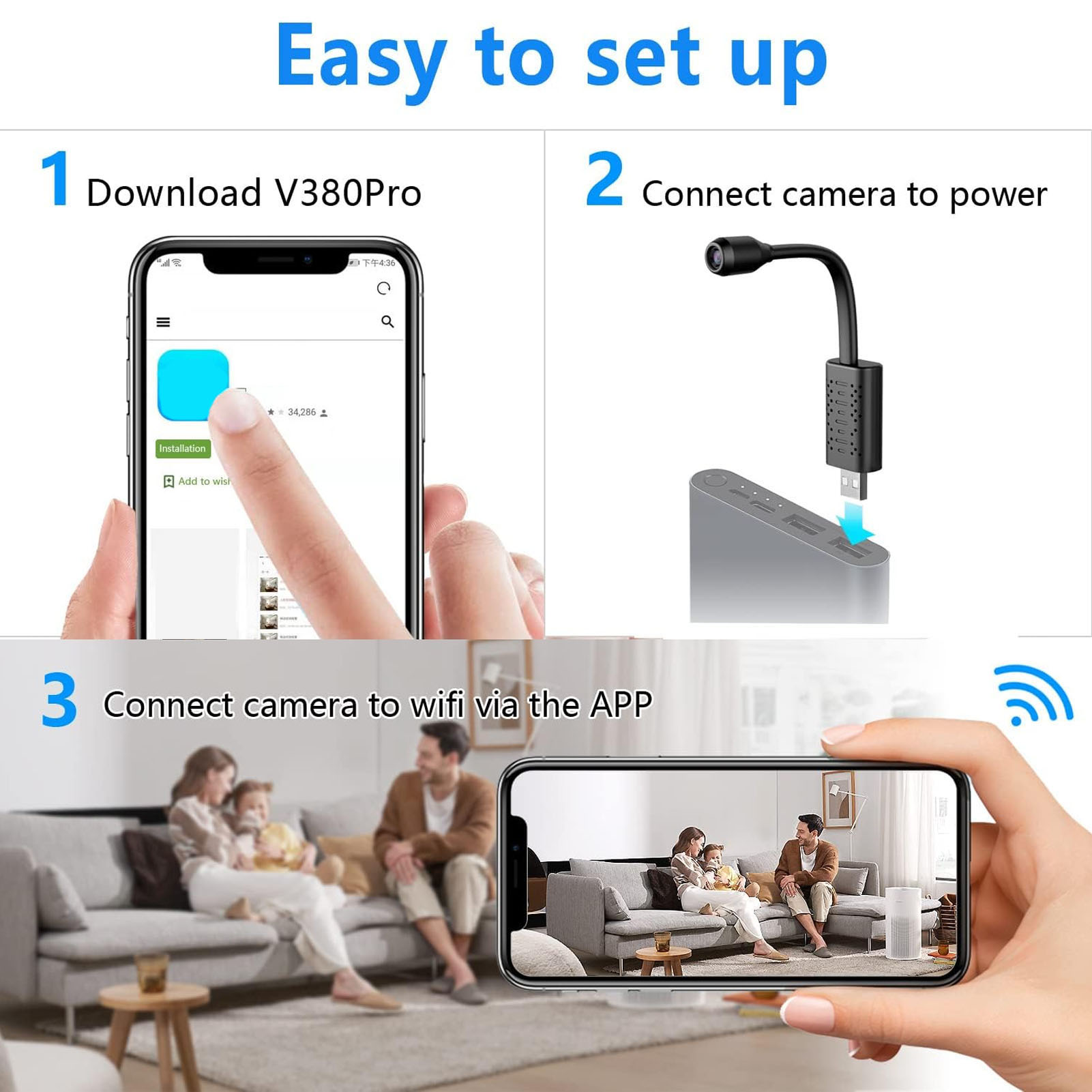 USB Mini WiFi Wireless Camera  - огляд і ціна Home Security Premium