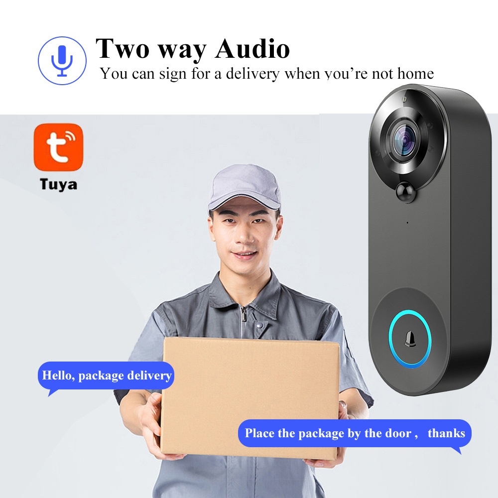 Tuya 1080P Wireless WIFI Doorb - огляд і ціна Home Security Lidar