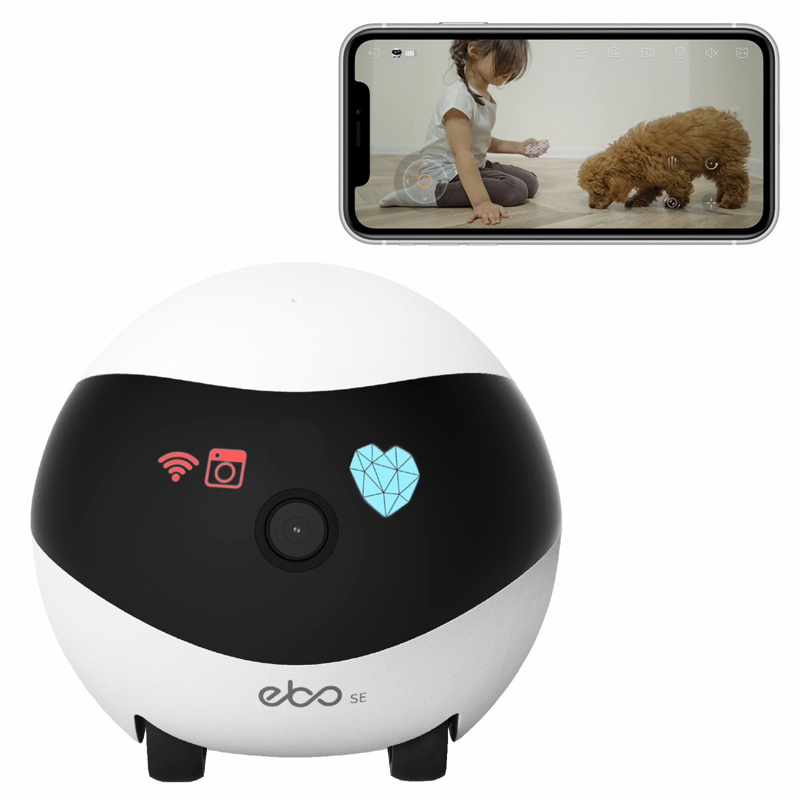 EBO SE Smart Home Robot Compan - огляд і ціна Home Security Robots