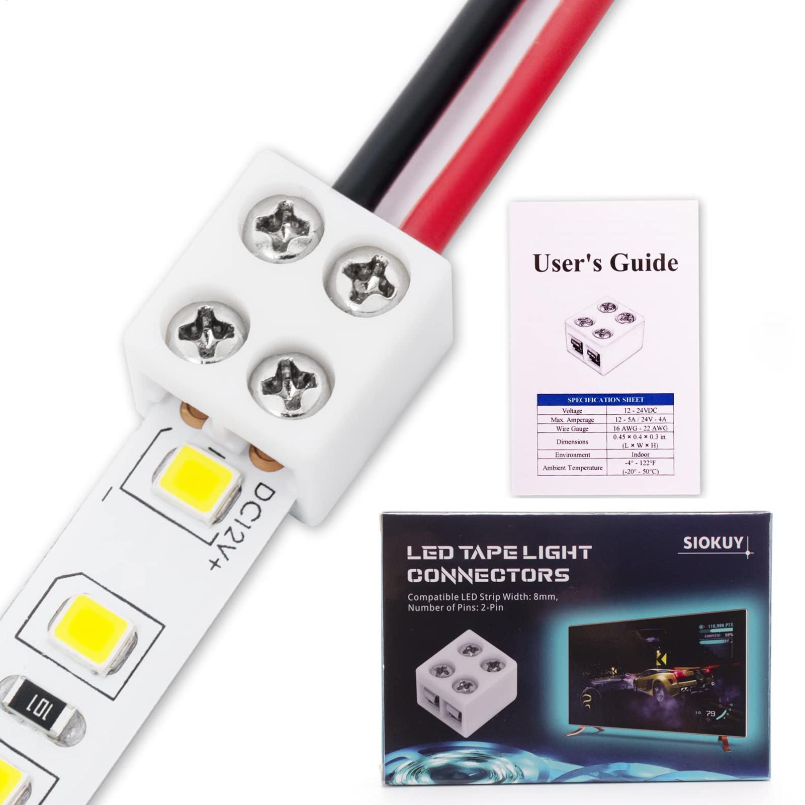 LED strip connectors 8mm solde - огляд і ціна Home Security Providers