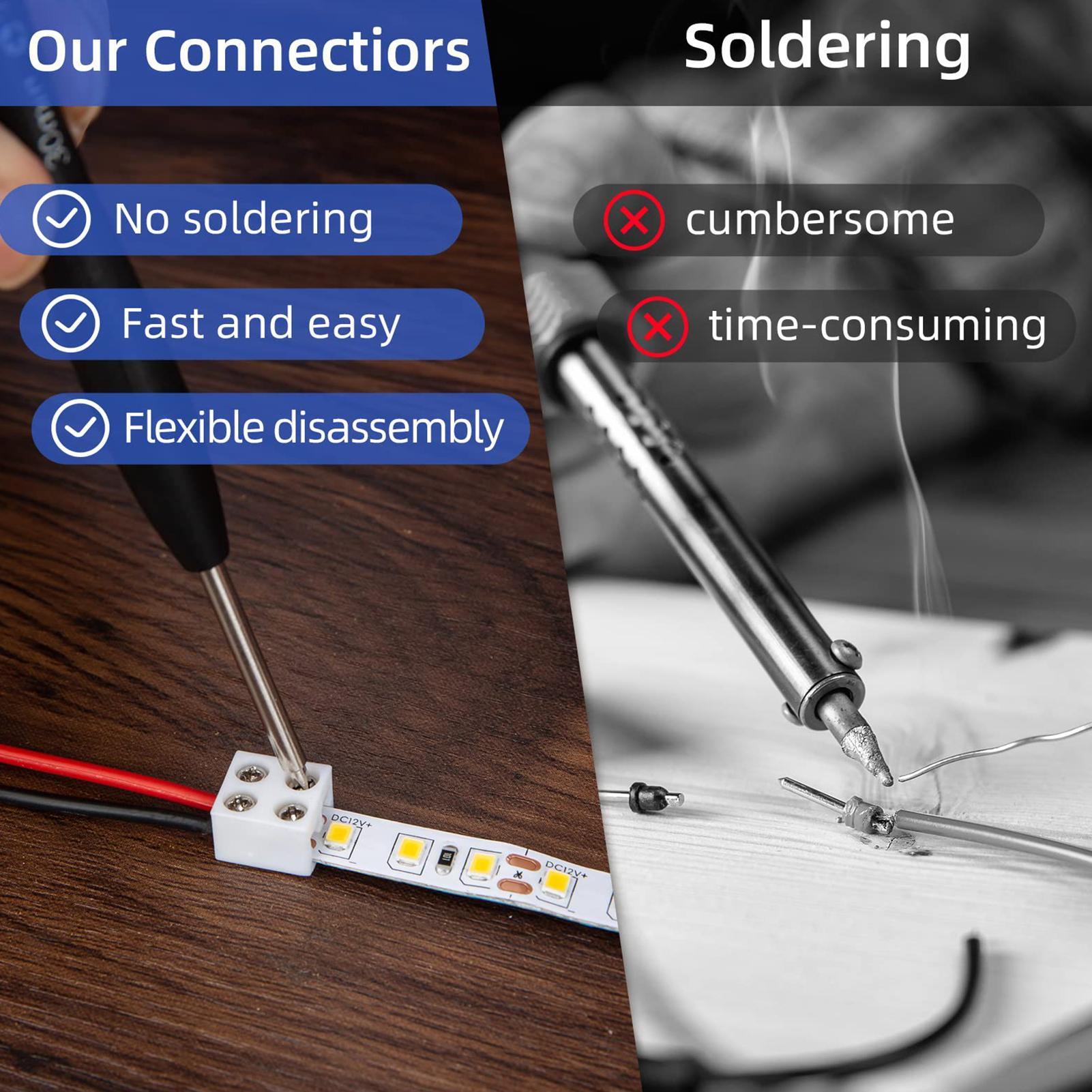 LED strip connectors 8mm solde - огляд і ціна Home Security Providers