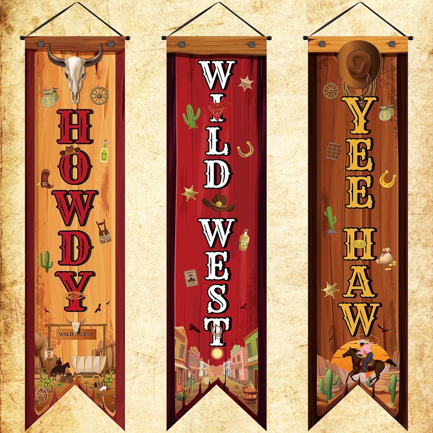 3 Pcs Western Party Decoration - огляд і ціна Home Security Yard Sign