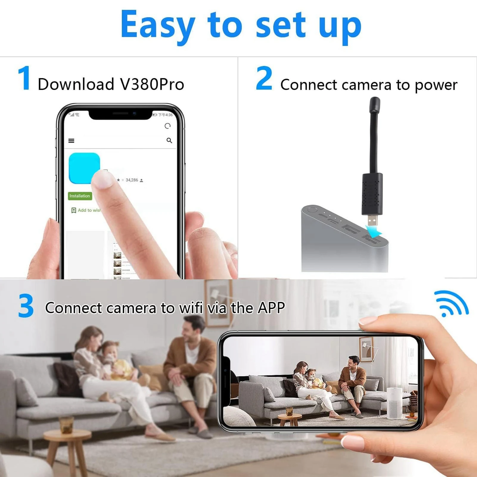USB WiFi Security Camera 1080P - огляд і ціна Home Security Premium