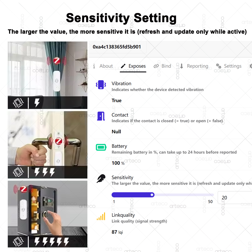 ZigBee Smart Vibration Sensor  - огляд і ціна Home Security And Monitoring