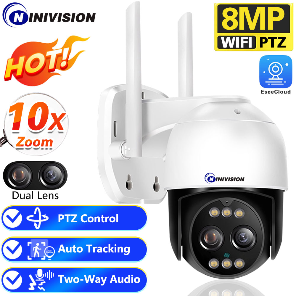 8MP 4K PTZ Wifi IP Camera Clou - огляд і ціна Home Security Ai
