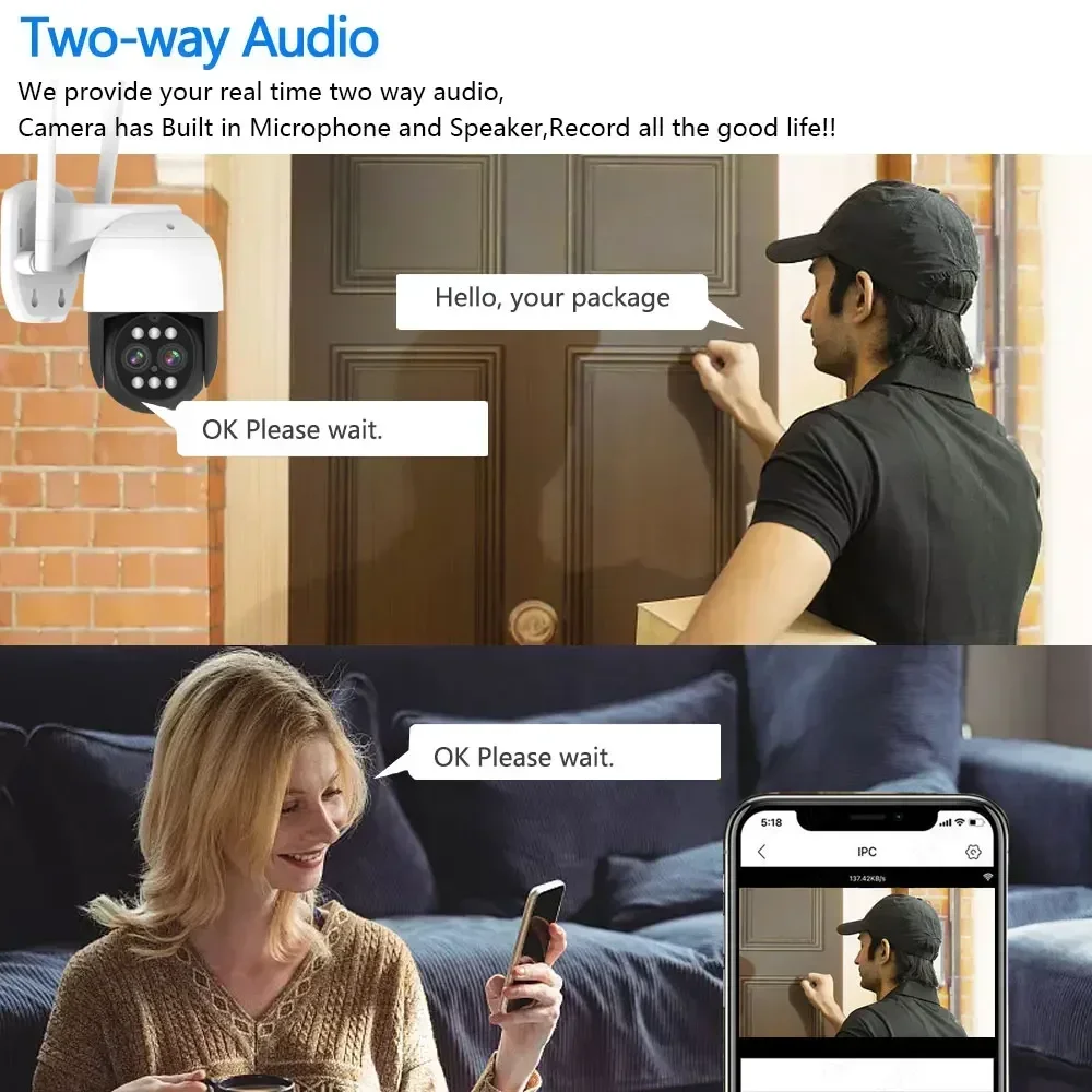 8MP 4K PTZ Wifi IP Camera Clou - огляд і ціна Home Security Ai
