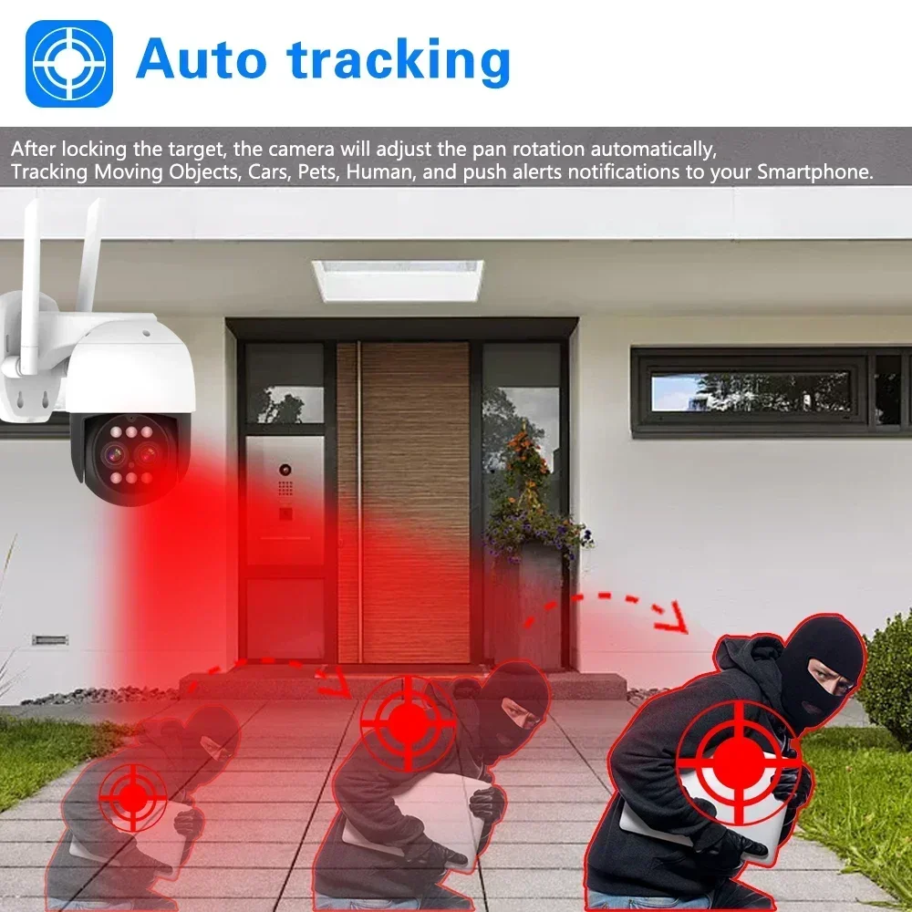 8MP 4K PTZ Wifi IP Camera Clou - огляд і ціна Home Security Ai