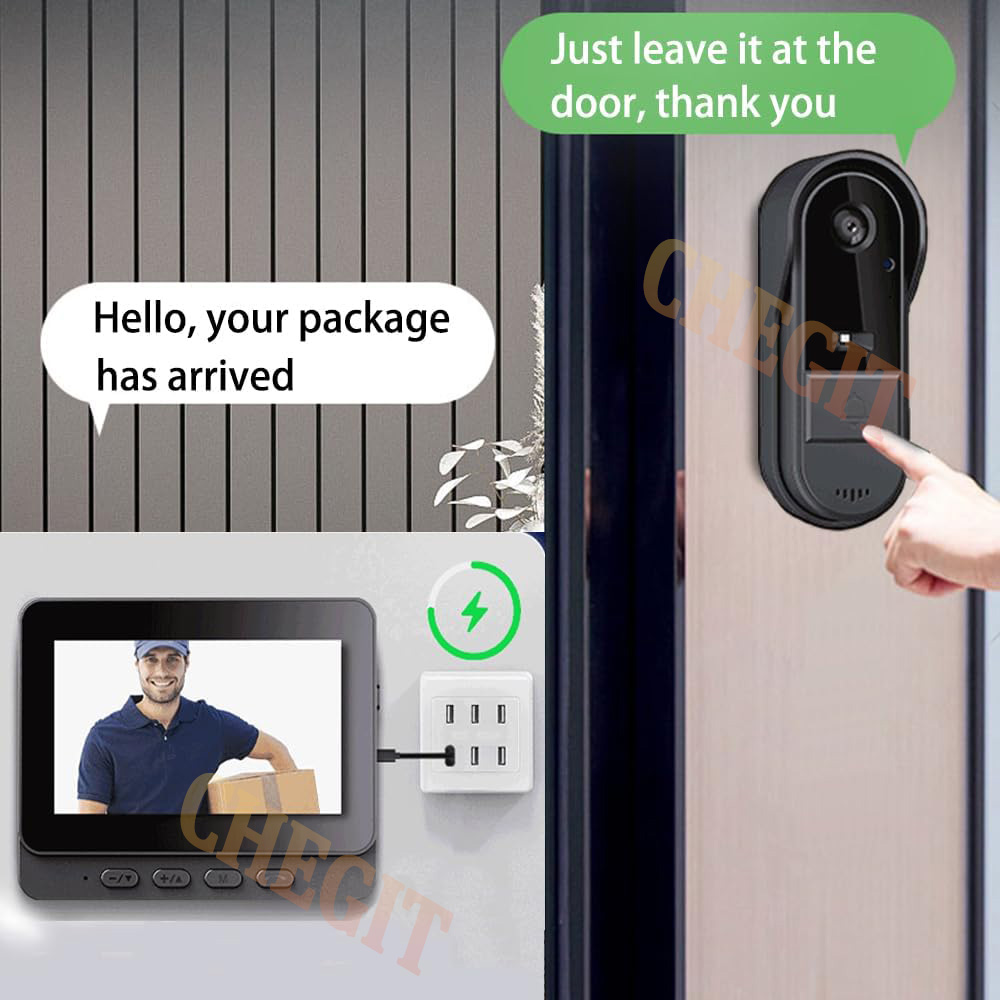 Wireless Wifi Doorbell Camera  - огляд і ціна Home Security Premium