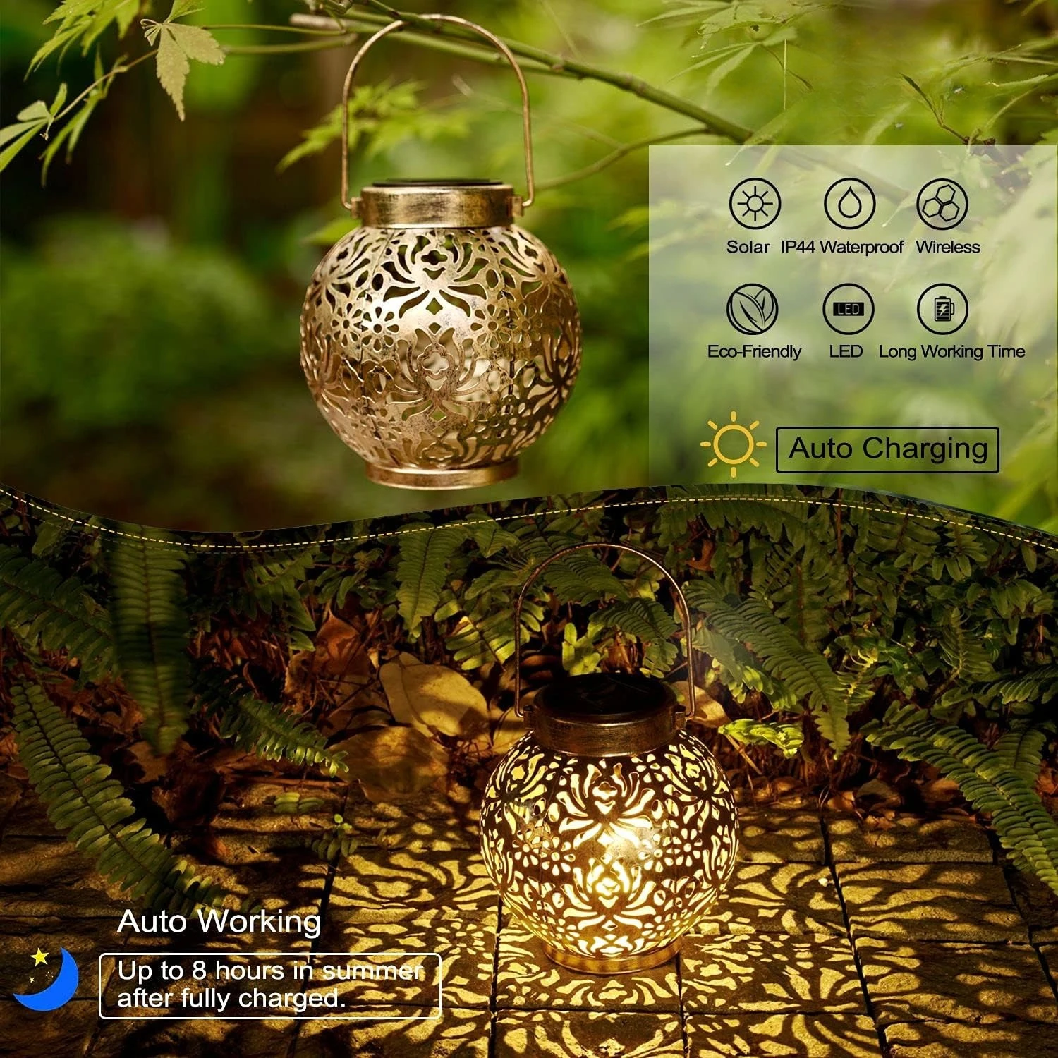 1-6PCS Moroccan Solar Lanterns - огляд і ціна Home Security Yard Sign