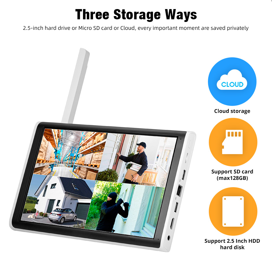 KERUI 2K 3K 4MP 8CH NVR WIFI O - огляд і ціна Home Security And Monitoring