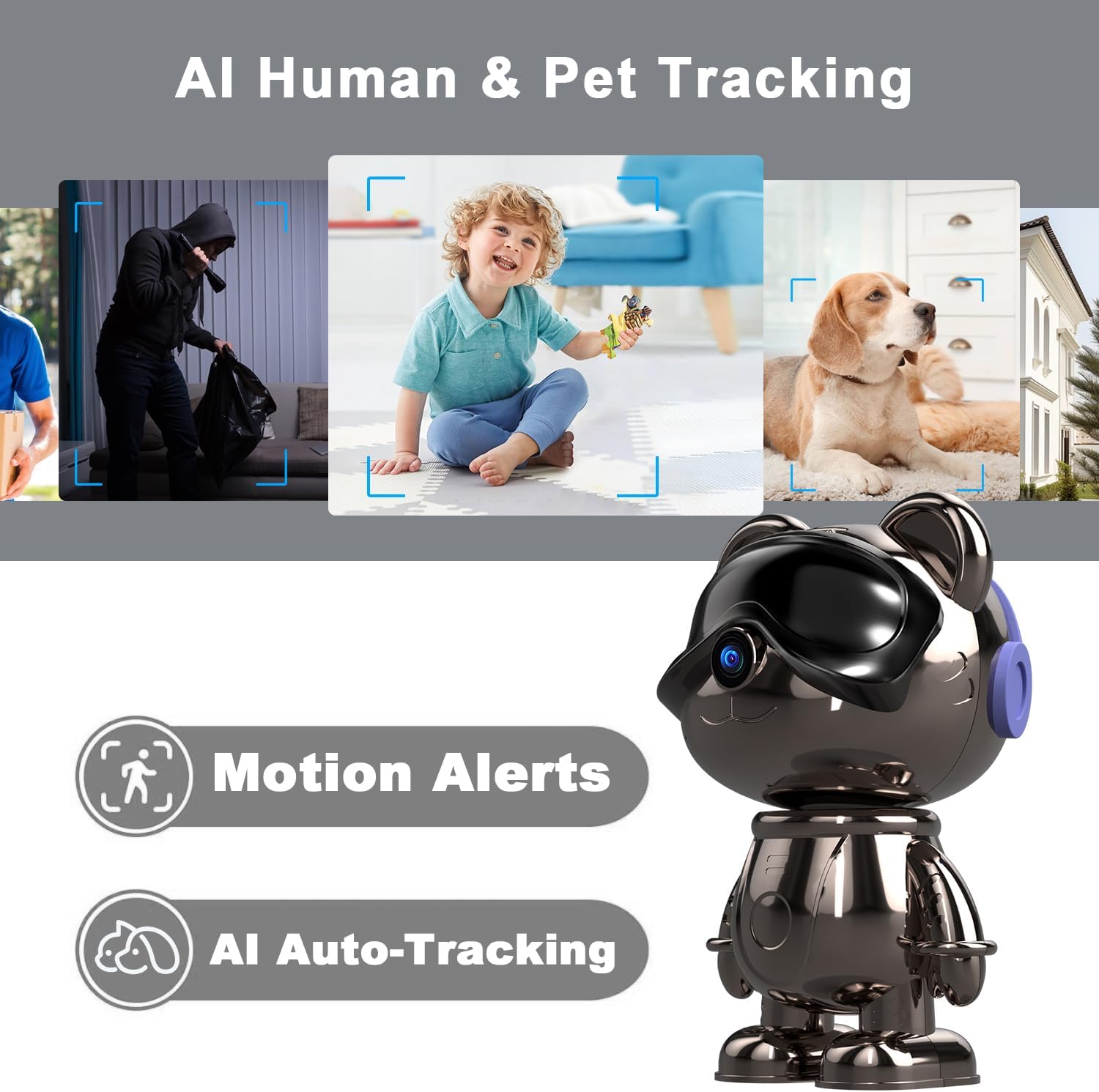Indoor WiFi Security Camera, 5 - огляд і ціна Home Security Ai
