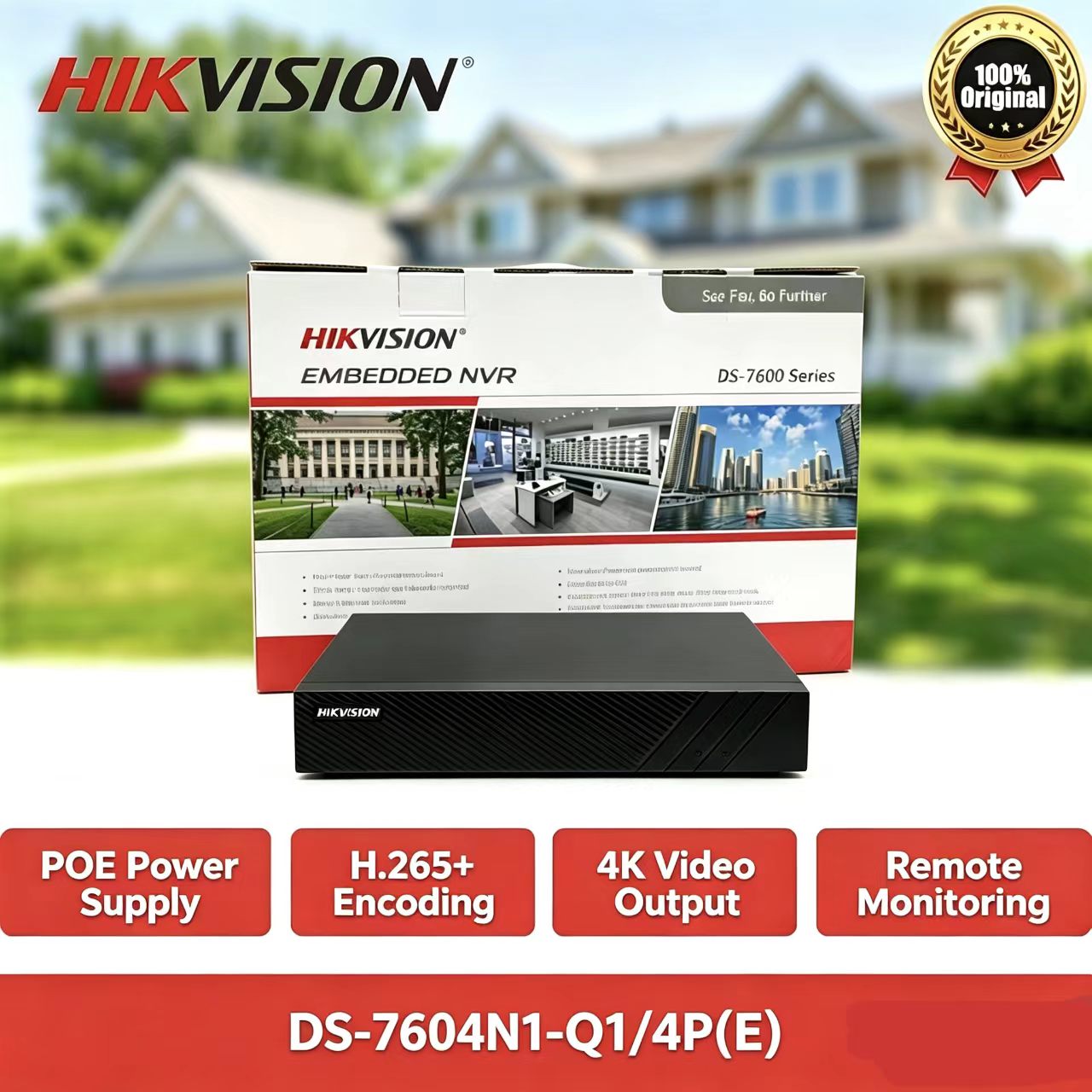 Hikvision DS-7604NI-Q1/4P(E) 4 - огляд і ціна Home Security Nvr