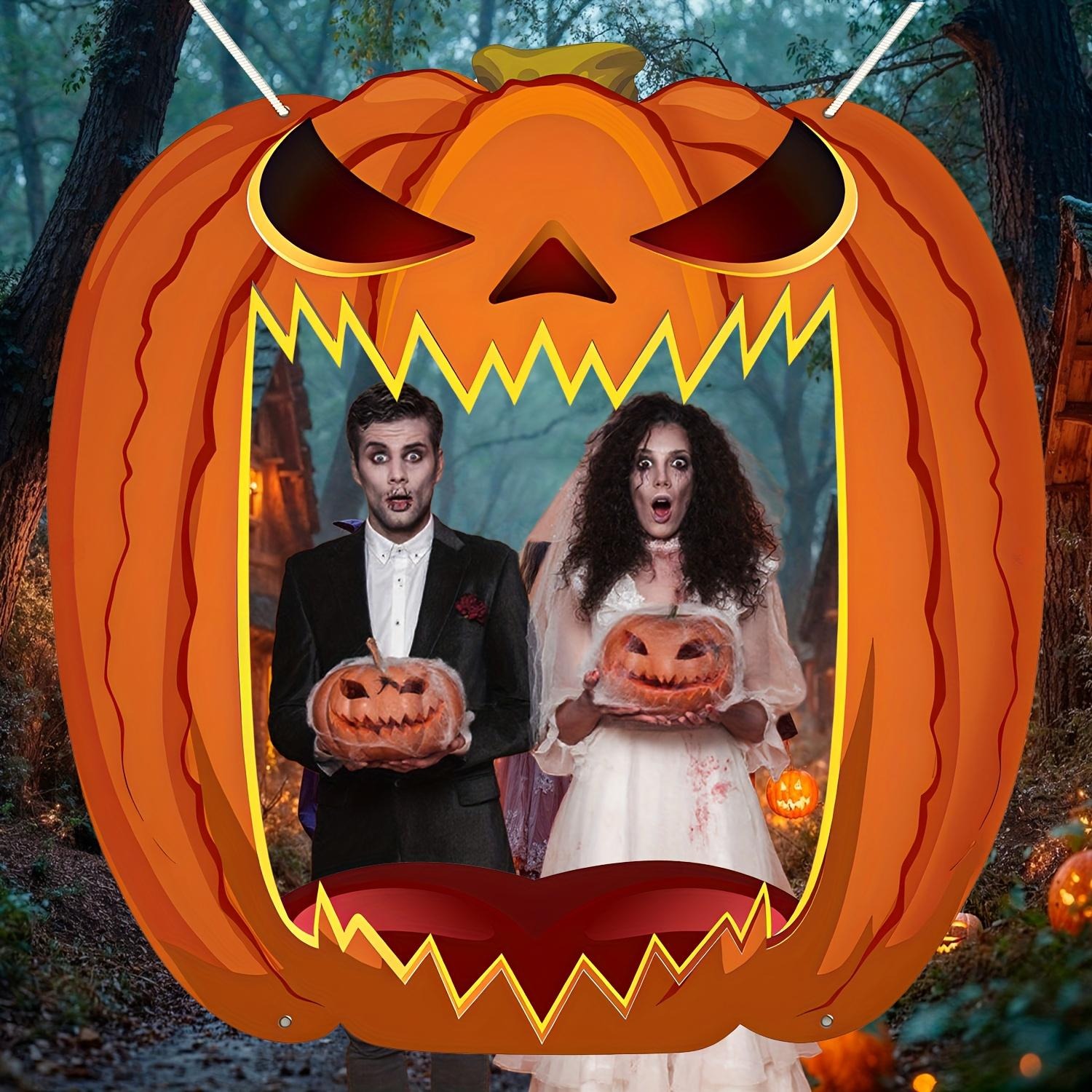 Giant Jack O Lantern Photo Boo - огляд і ціна Home Security Yard Sign
