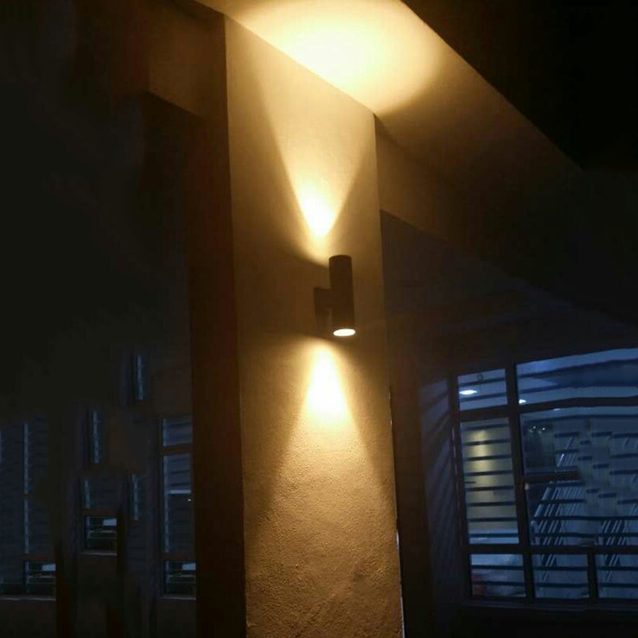 LED Porch Wall Light Up Down W - огляд і ціна Home Security Yard Sign