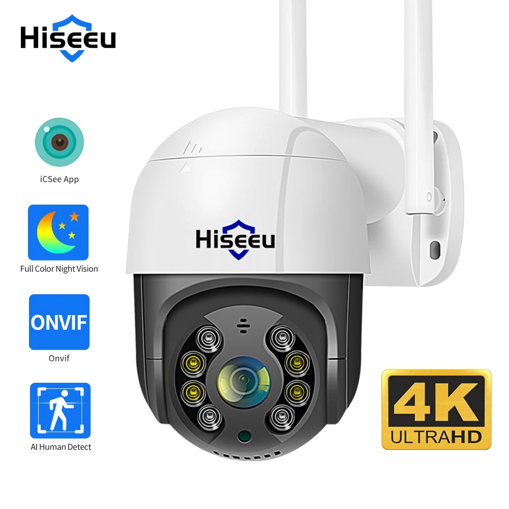 Hiseeu 8MP 4K PTZ Wifi Camera  - огляд і ціна Home Security Ai