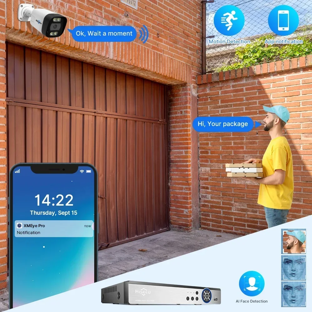 Hiseeu 4K 8channel 8mp Outdoor - огляд і ціна Home Security Nvr