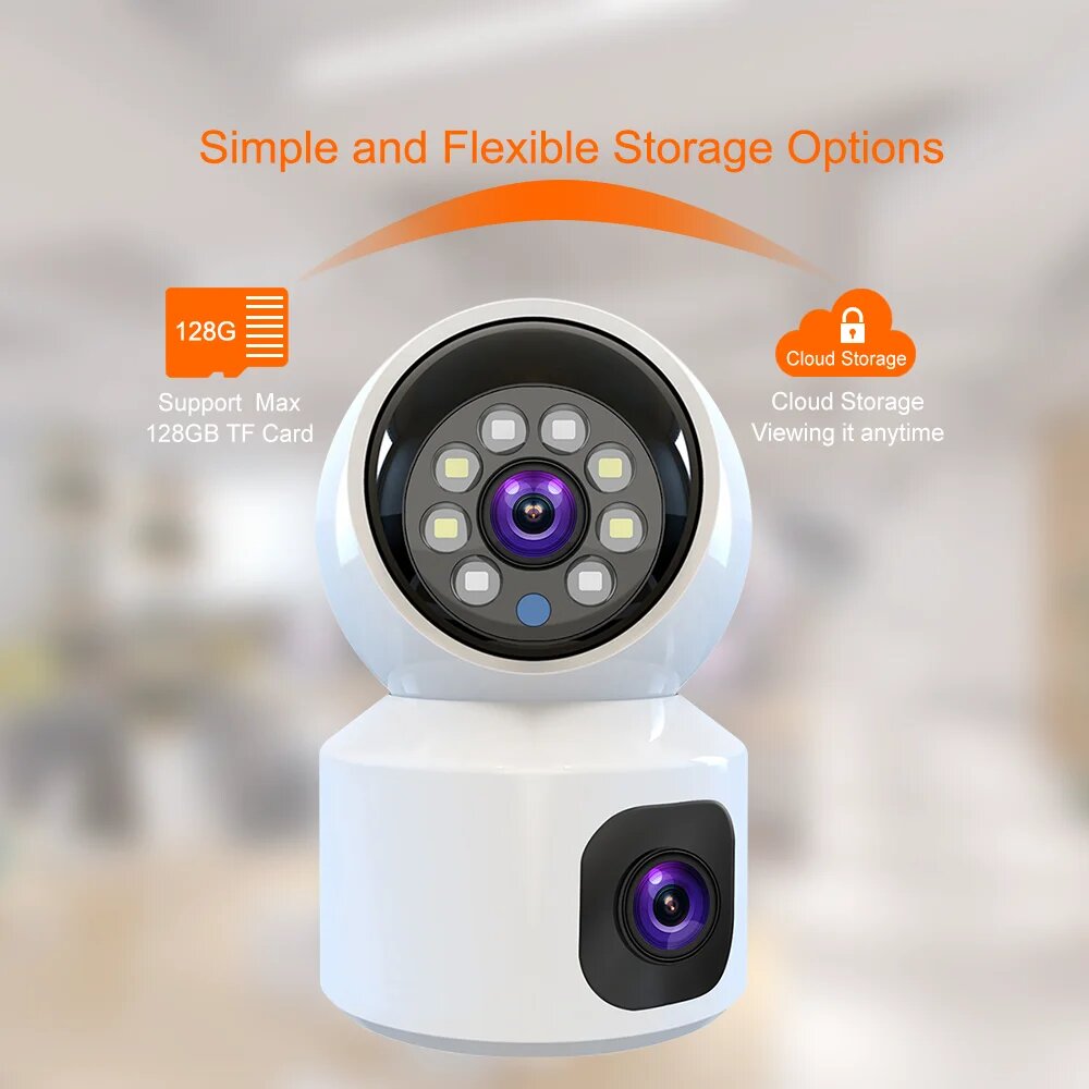 Dual Lens 6MP HD WiFi 4G PTZ C - огляд і ціна Home Security Robots