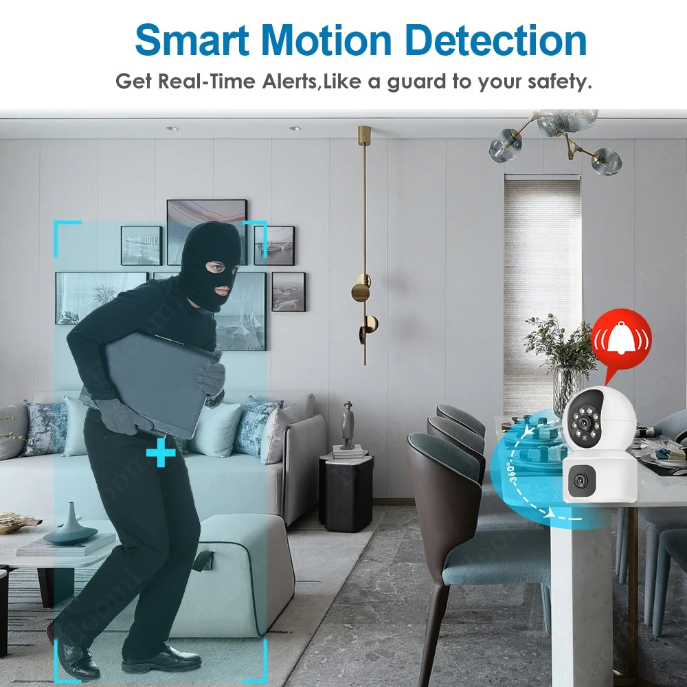 Dual Lens 6MP HD WiFi 4G PTZ C - огляд і ціна Home Security Robots
