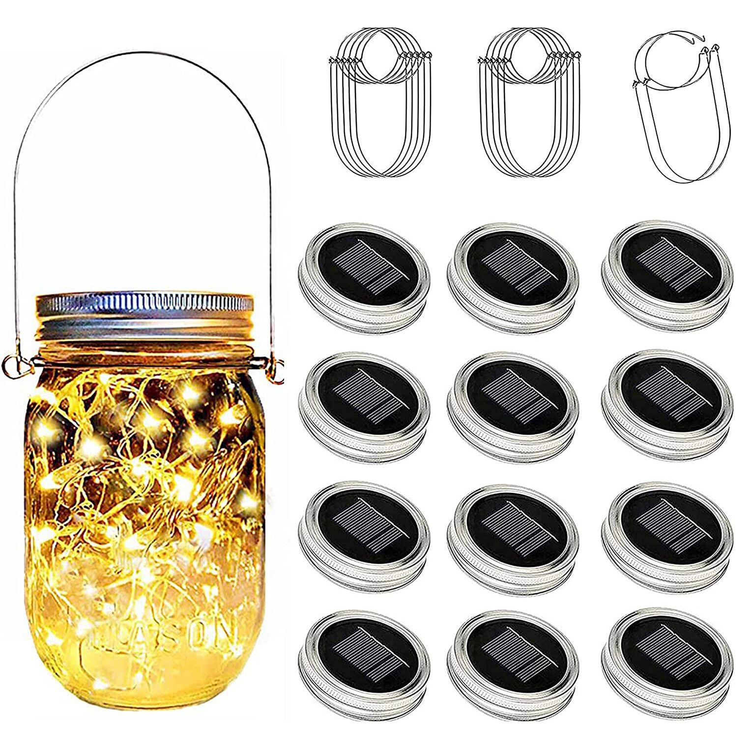 Solar Powered Mason Jar Lid In - огляд і ціна Home Security Yard Sign