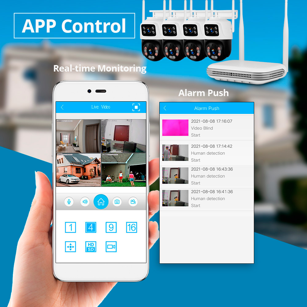 KERUI 2K 4MP Outdoor Full HD S - огляд і ціна Home Security And Monitoring