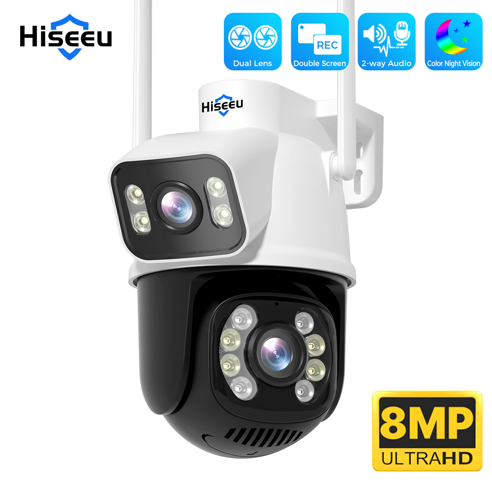 Hiseeu 4K 8MP Dual Lens Wifi S - огляд і ціна Home Security Ai