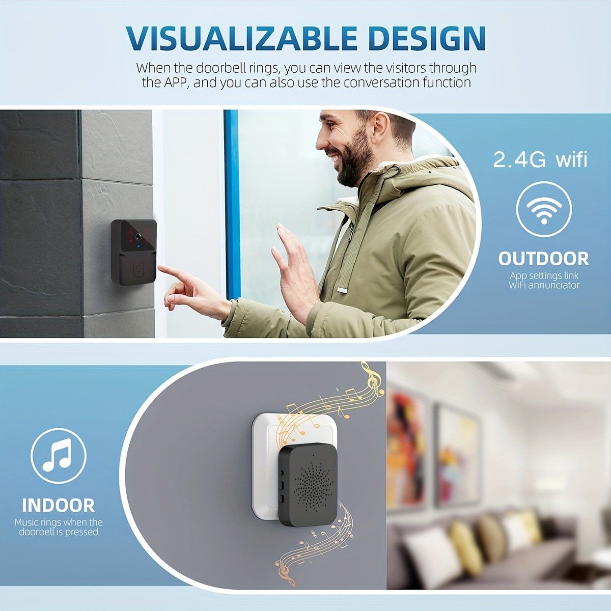 Tuya Wireless Smart Video Door - огляд і ціна Home Security Lidar